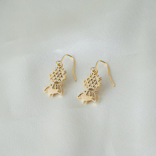 1-bamboos simple earrings