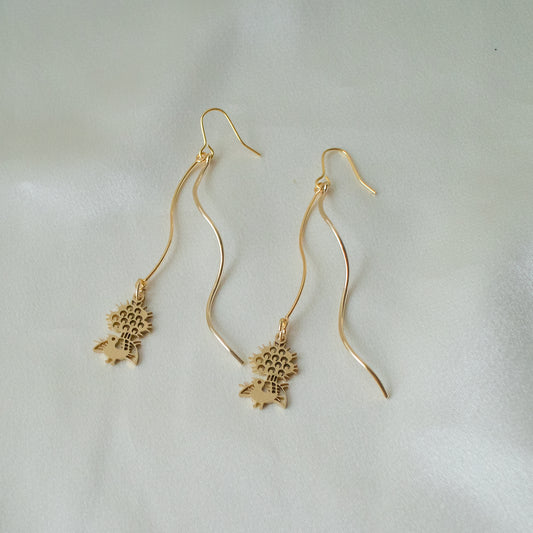 1-bamboos spiral earrings